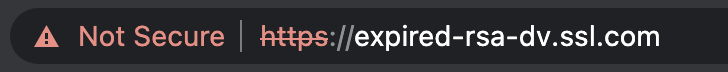 HTTPS Padlock Expired Image